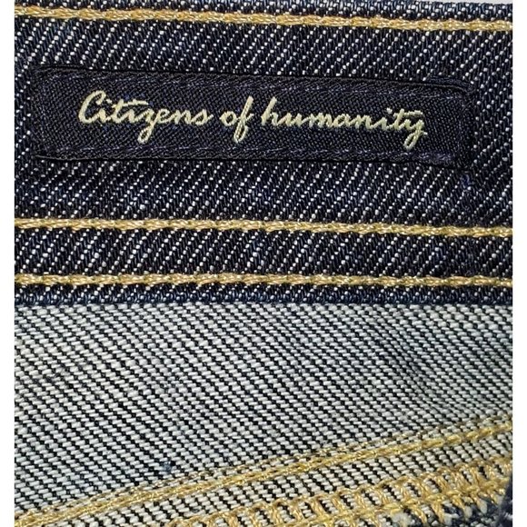 Citizens of Humanity Dark Wash Color Distressed Jeans style 096B-085 Sz 29 1472 - Picture 8 of 11